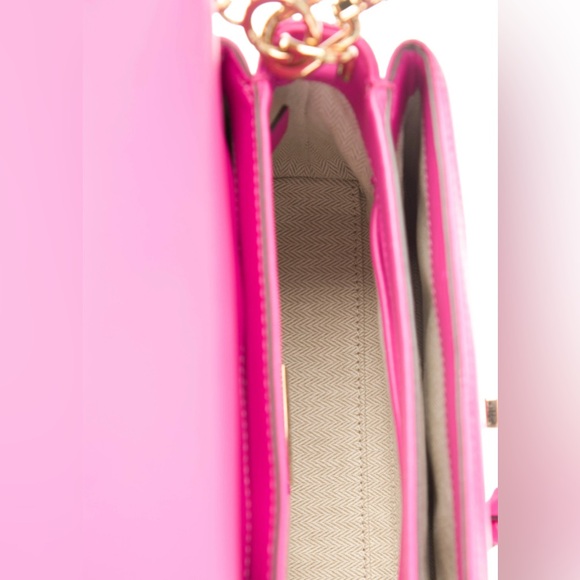 Tory Burch Kira Chevron Convertible Shoulder Bag Top Handle Bag PINK - Picture 11 of 11